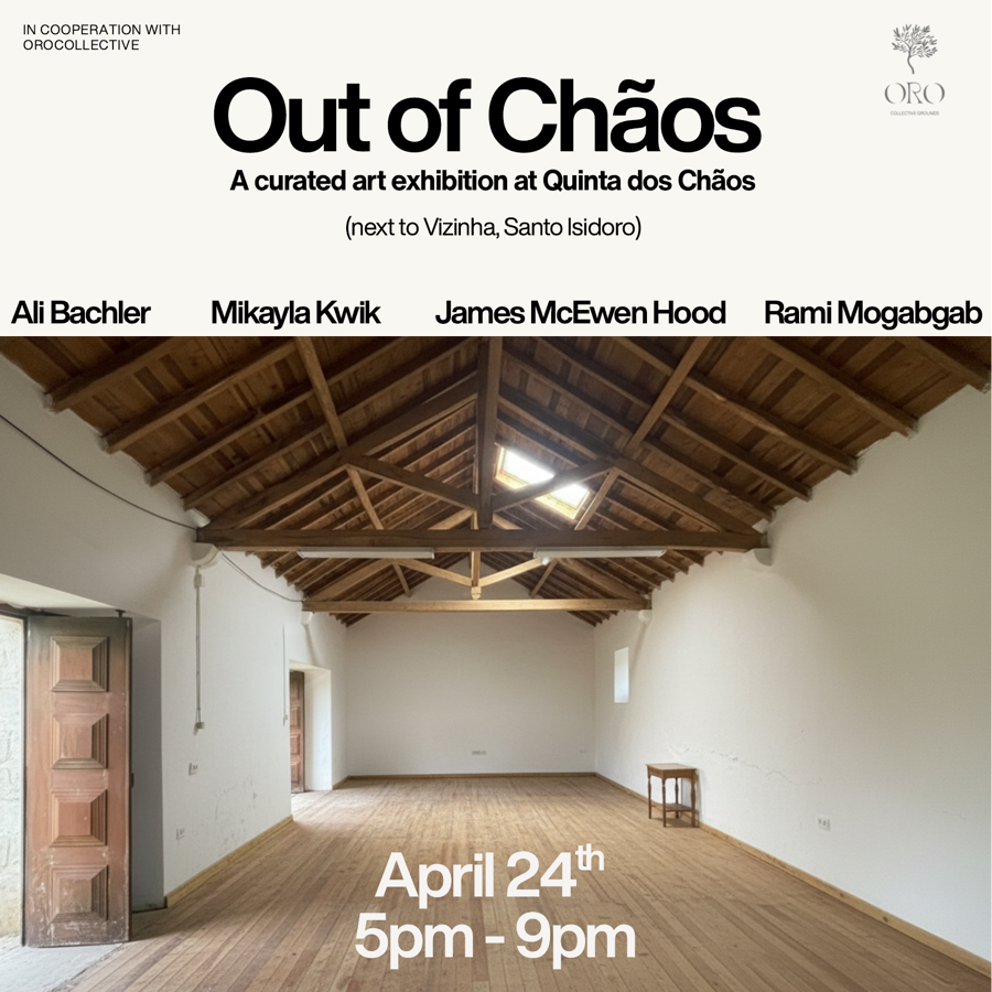 Out of Chãos — exhibition poster